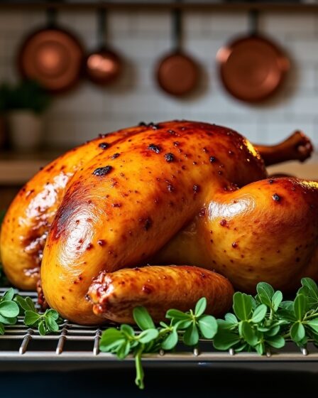 Cuisson parfaite du poulet de 2 kg au four : guide étape par étape