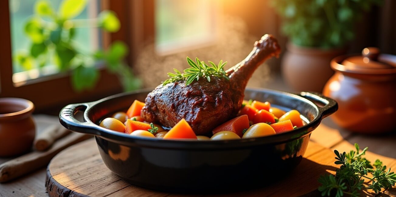 Cuissot de chevreuil mijoté en cocotte : une recette simple et pleine de saveurs