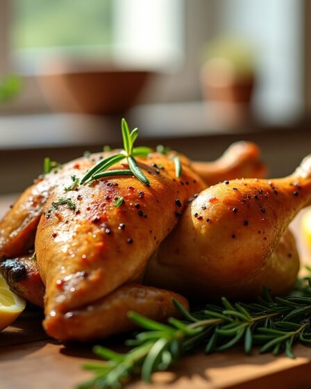 Délicieuse cuisse de poulet croustillante au four : une recette simple et savoureuse