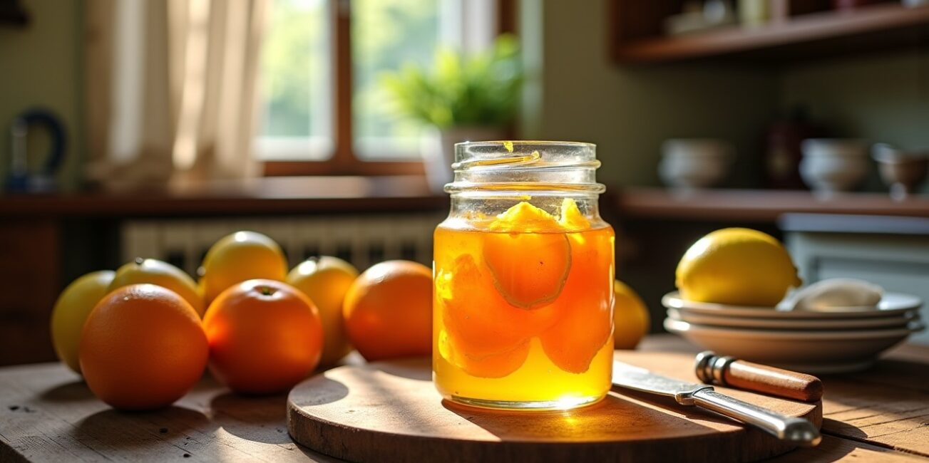 Recette maison facile et rapide de confiture d'orange et citron aux délicieuses écorces