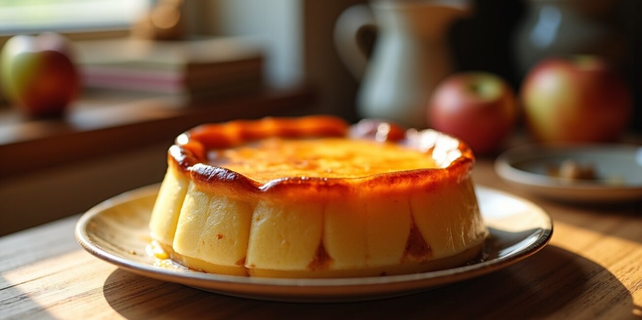 La recette traditionnelle et facile du gâteau flan aux pommes de grand-mère