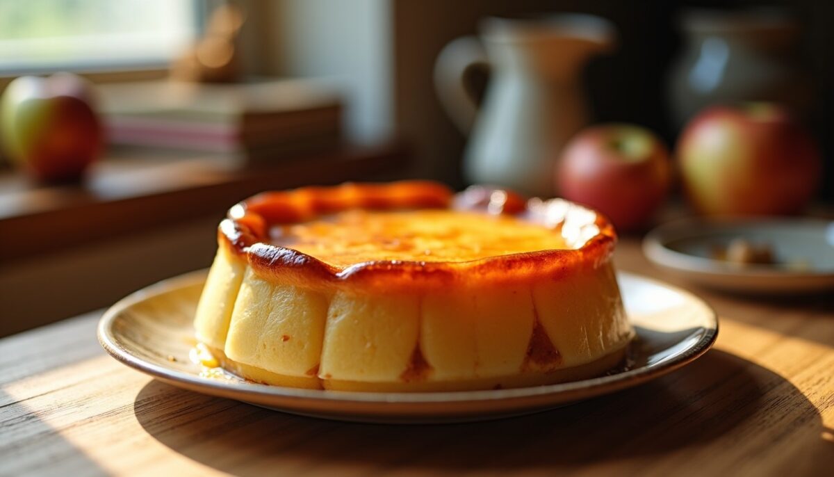 La recette traditionnelle et facile du gâteau flan aux pommes de grand-mère
