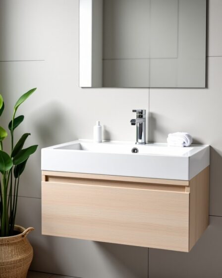 Optimisez votre petite salle de bain avec un meuble vasque compact et économique
