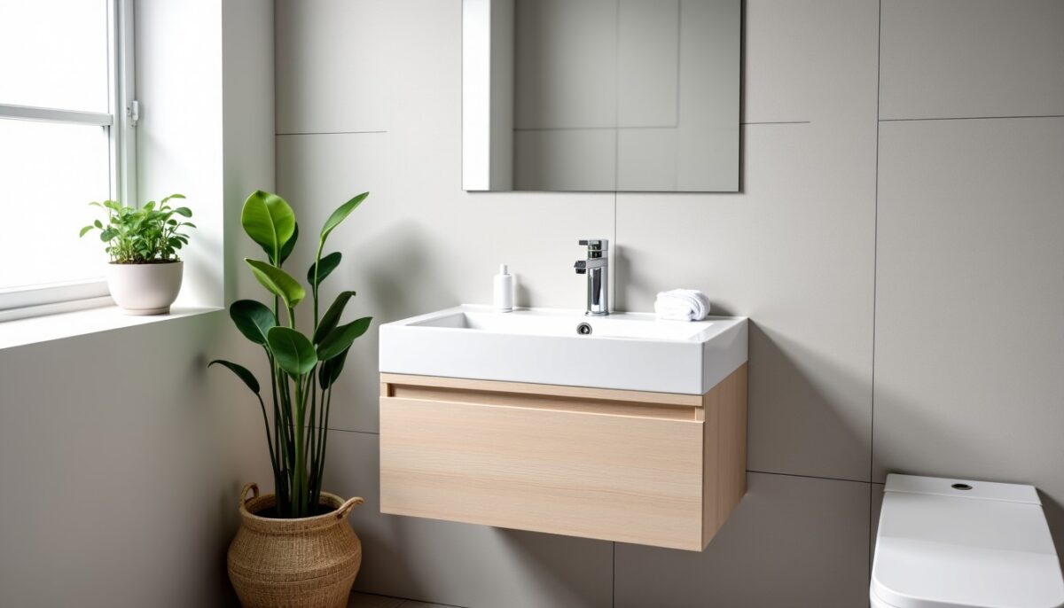 Optimisez votre petite salle de bain avec un meuble vasque compact et économique