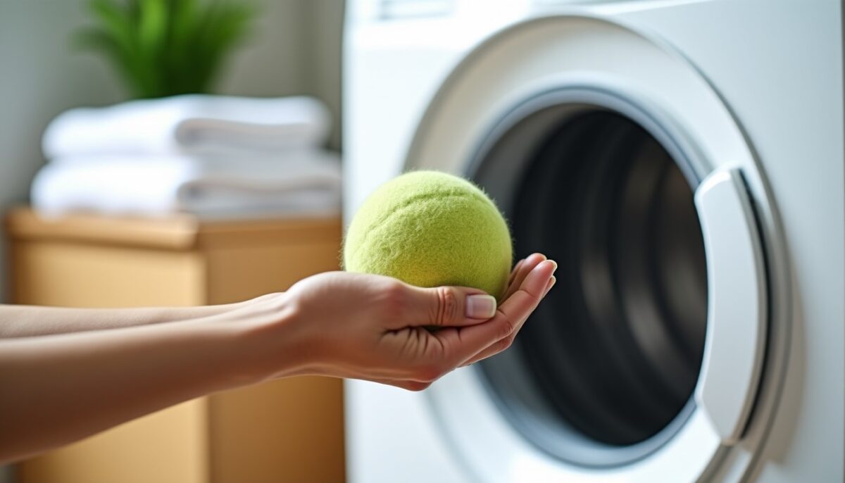 Astuce efficace : quelle alternative à la balle de tennis dans le sèche-linge ?