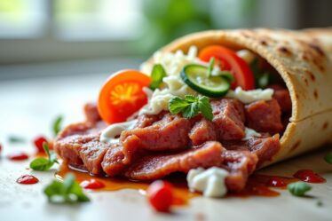 Kilocalories du kebab : décryptage des calories dans un kebab traditionnel