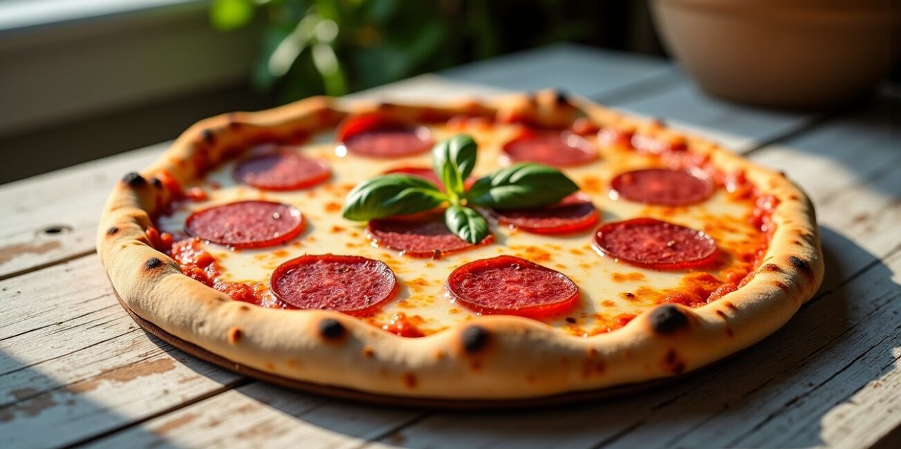 Pizza au salami maison : une recette facile et rapide qui ravira les gourmands