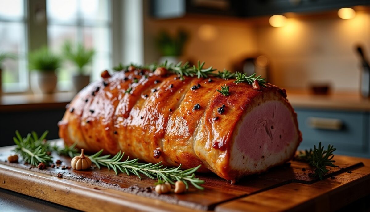 Rôti de porc au four : temps de cuisson et astuces pour une viande tendre et moelleuse