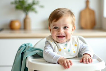 Bavoir jetable ou lavable à manches : avantages et limites comparés